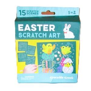 Crocodile Creek Easter Scratch Art Kit 15 Scenes + Stylus Kids Spring Craft